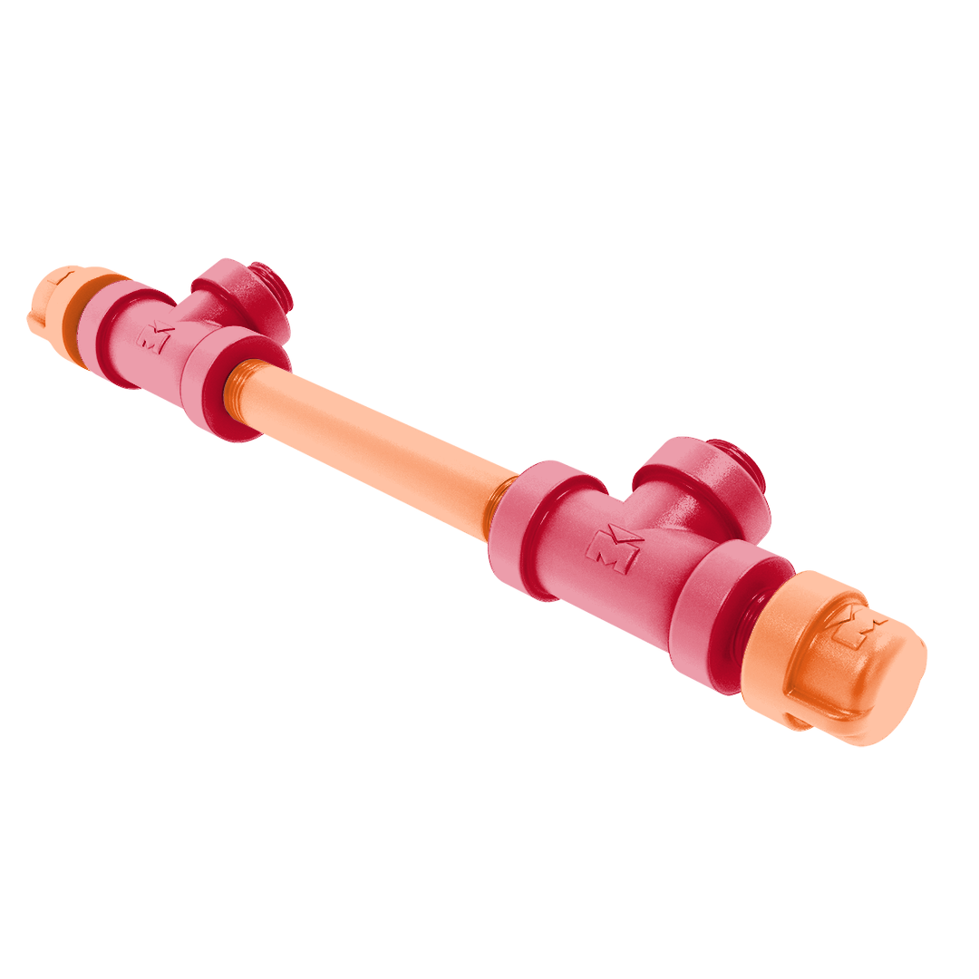 Slapshot Collection 7 Inch Overall Cabinet Pull Chicago Edition