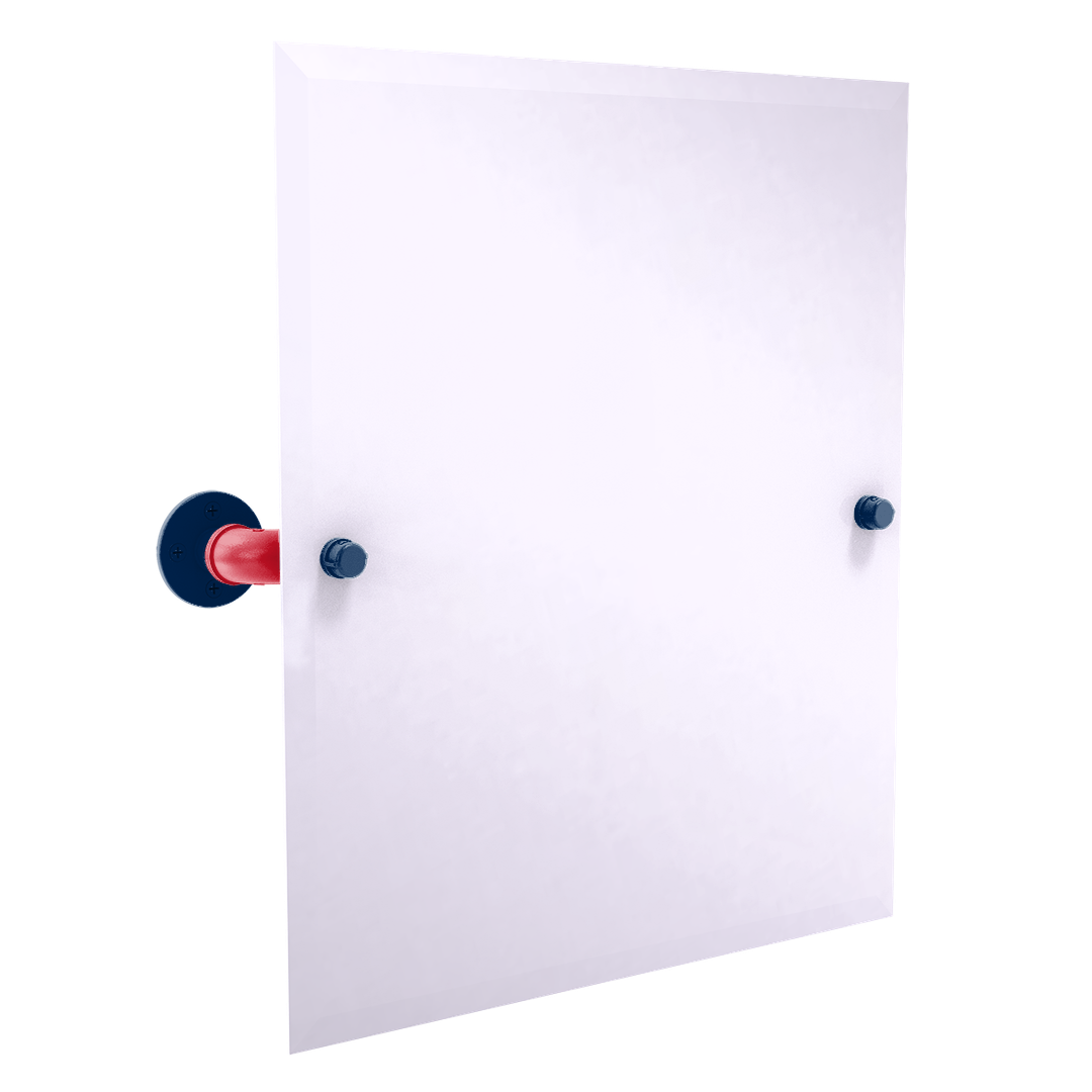 Slapshot Collection Frameless Rectangular Wall Mounted Tilt Mirror Columbus Edition