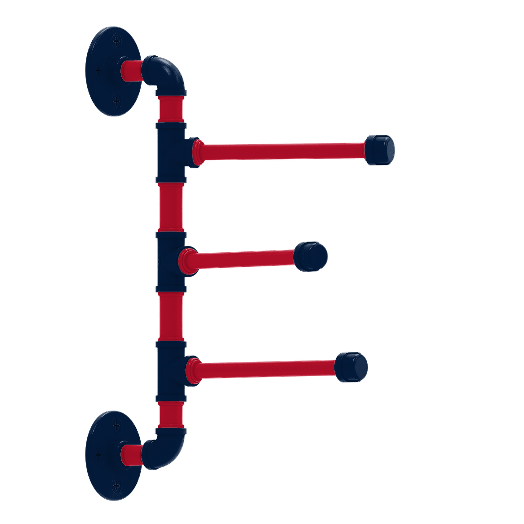 Slapshot Collection 3 Swing Arm Vertical Towel Bar Washington Edition