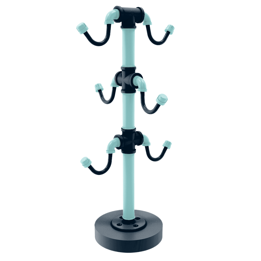 Slapshot Collection Countertop 6 Coffee Mug Holder Seattle Edition