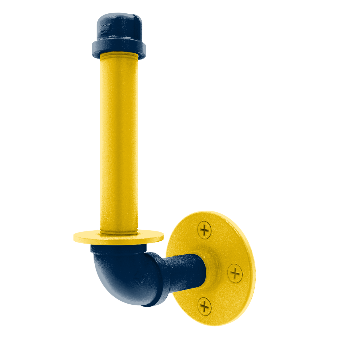 Collegiate Collection Upright Toilet Paper Holder Great Lakes Maize and Blue Edition