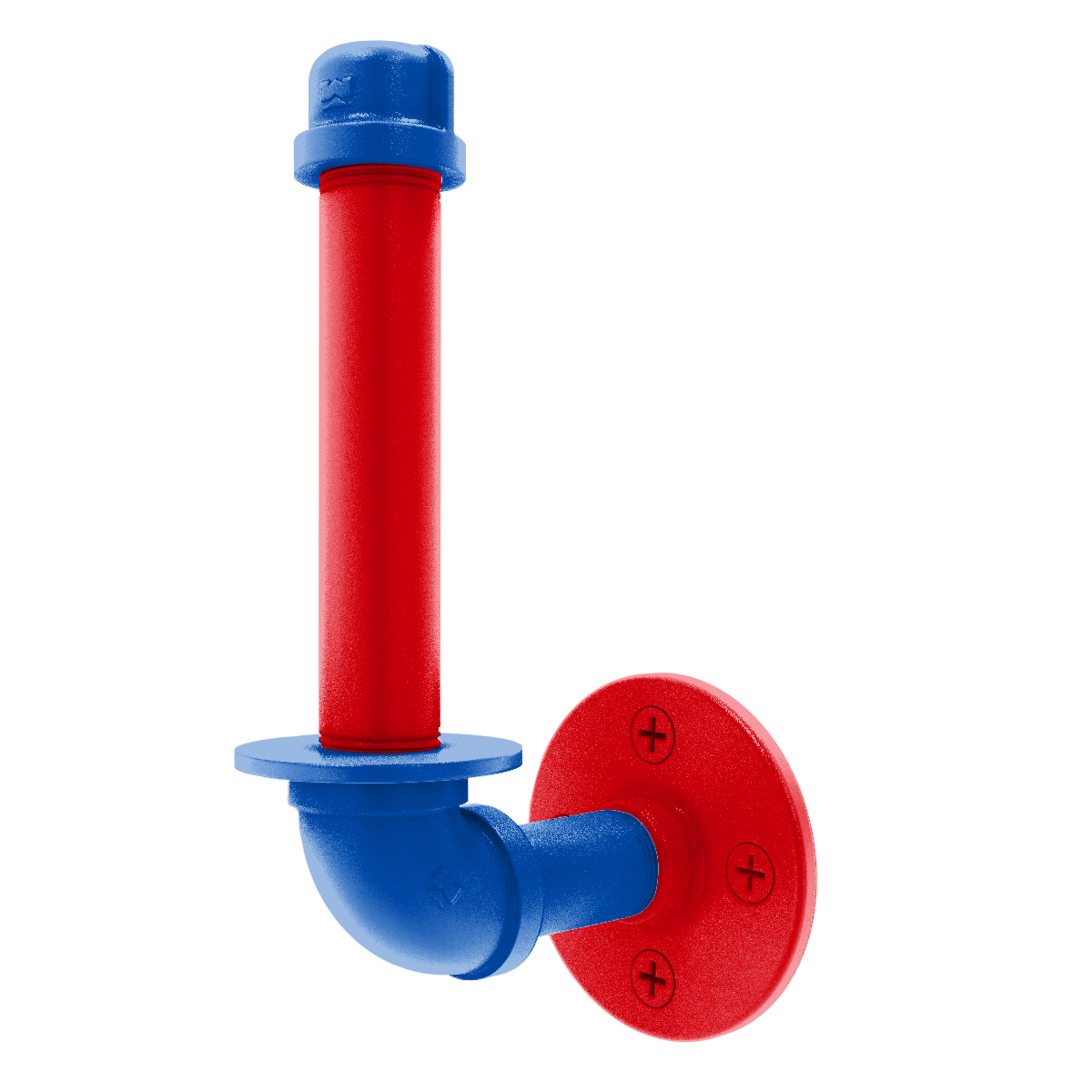 Collegiate Collection Upright Toilet Paper Holder Lawrence Blue and Crimson Edition