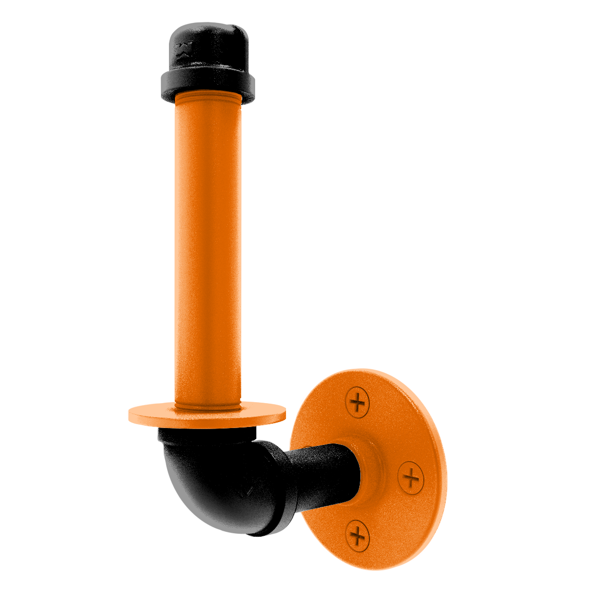 Collegiate Collection Upright Toilet Paper Holder Stillwater Orange and Black Edition