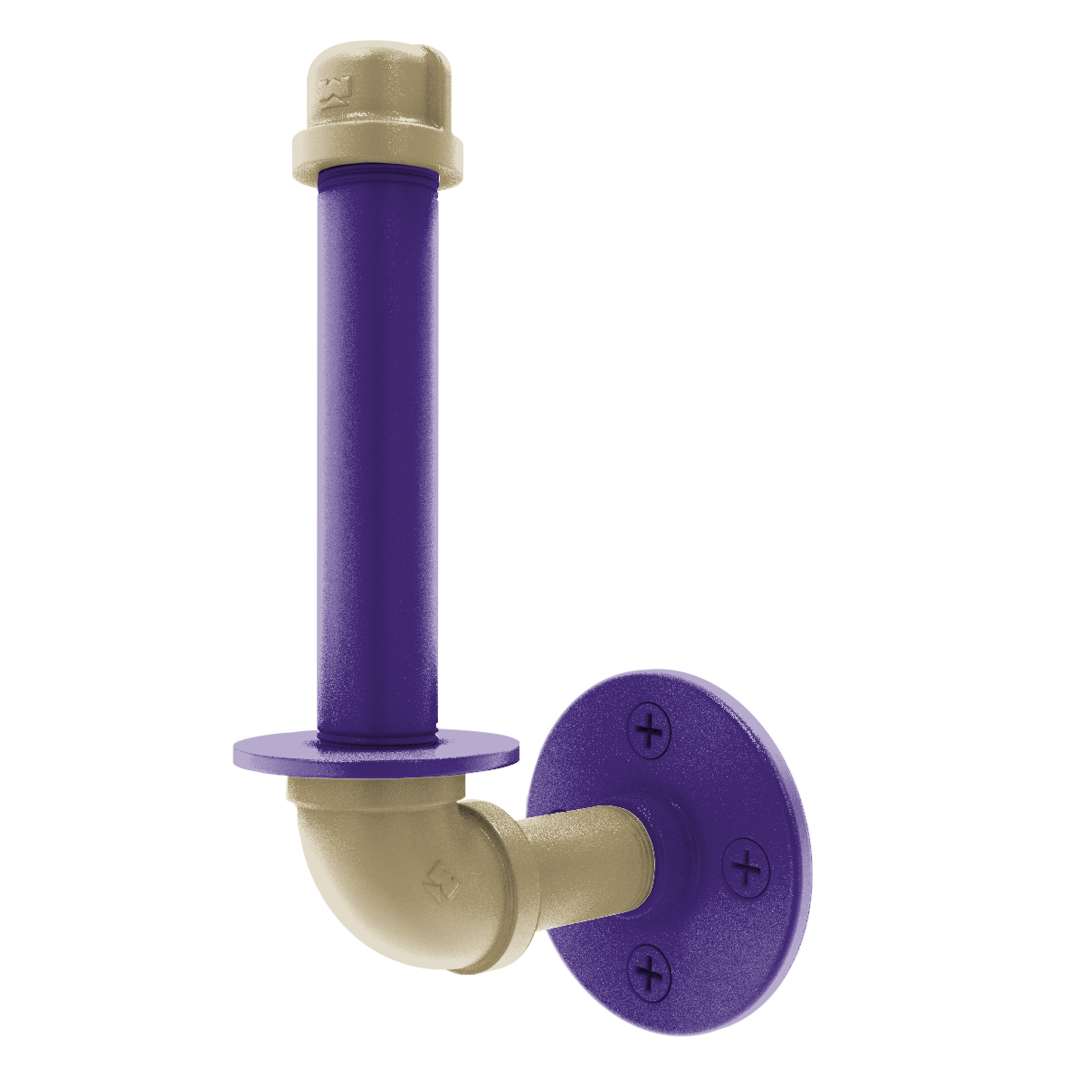 Collegiate Collection Upright Toilet Paper Holder Seattle Purple and Gold Edition
