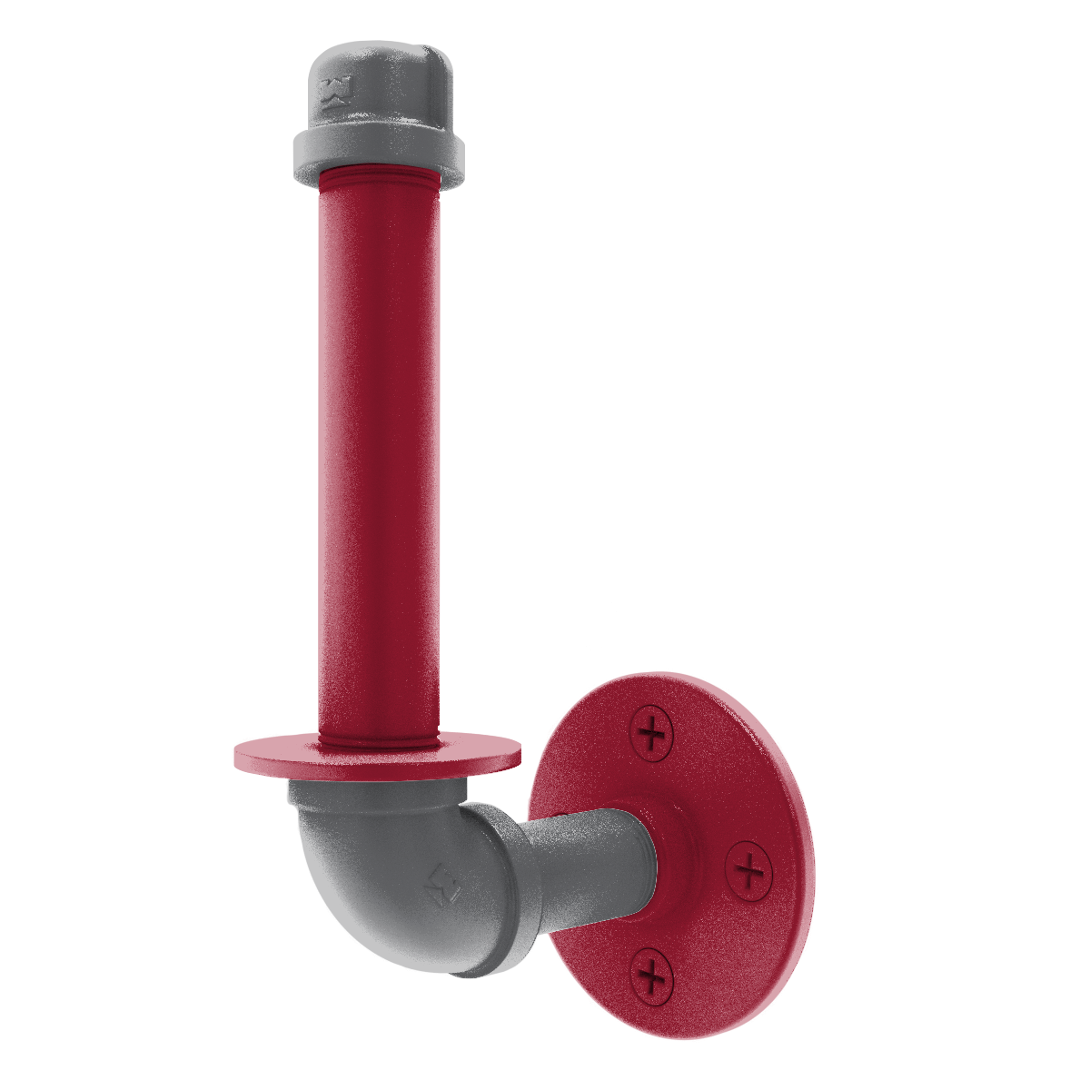 Collegiate Collection Upright Toilet Paper Holder Pullman Crimson and Gray Edition