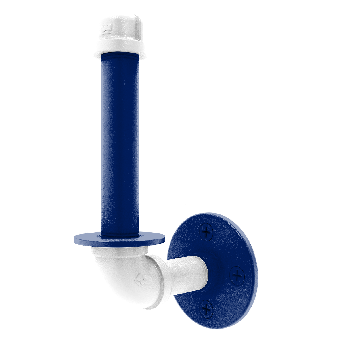 Collegiate Collection Upright Toilet Paper Holder Durham Blue and White Edition