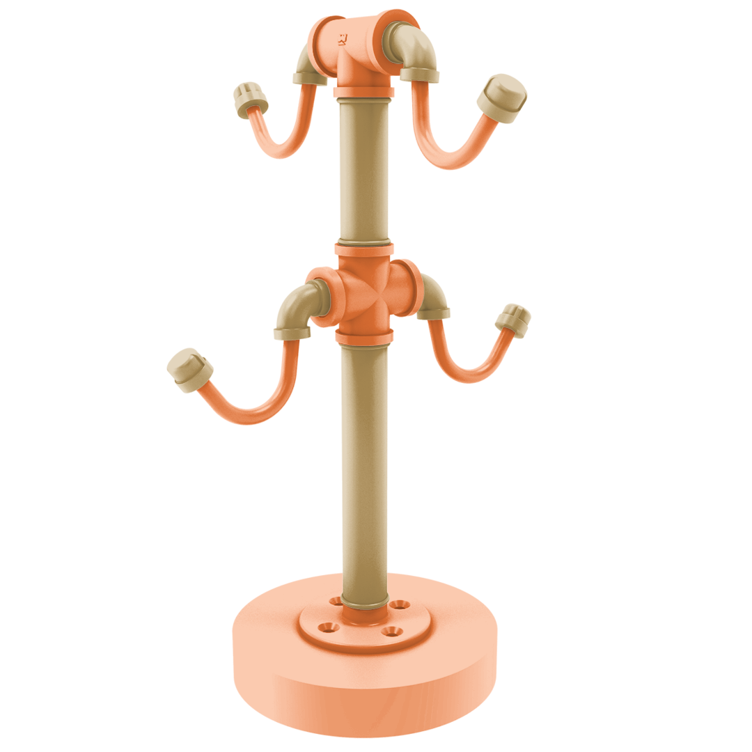 Slapshot Collection Countertop 4 Coffee Mug Holder Anaheim Edition