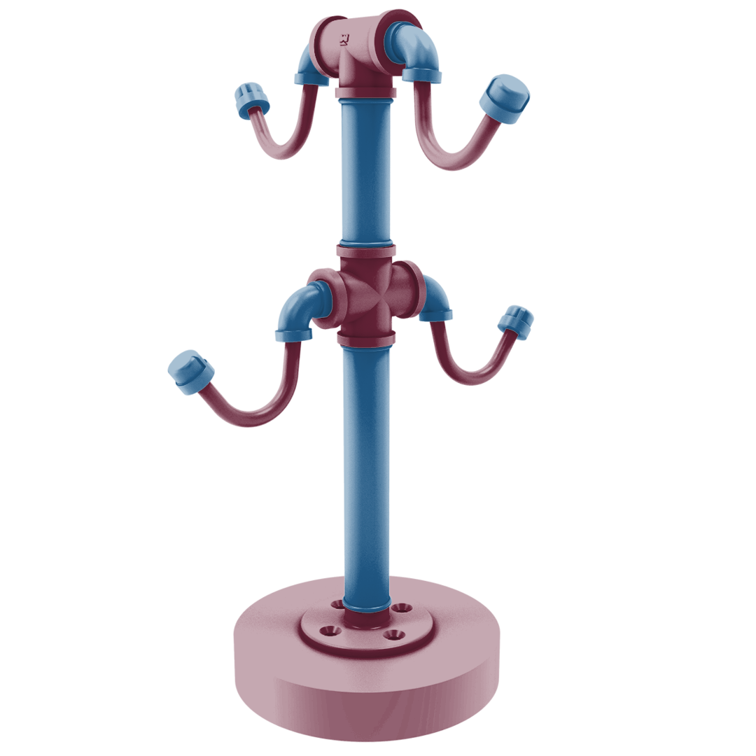 Slapshot Collection Countertop 4 Coffee Mug Holder Colorado Edition