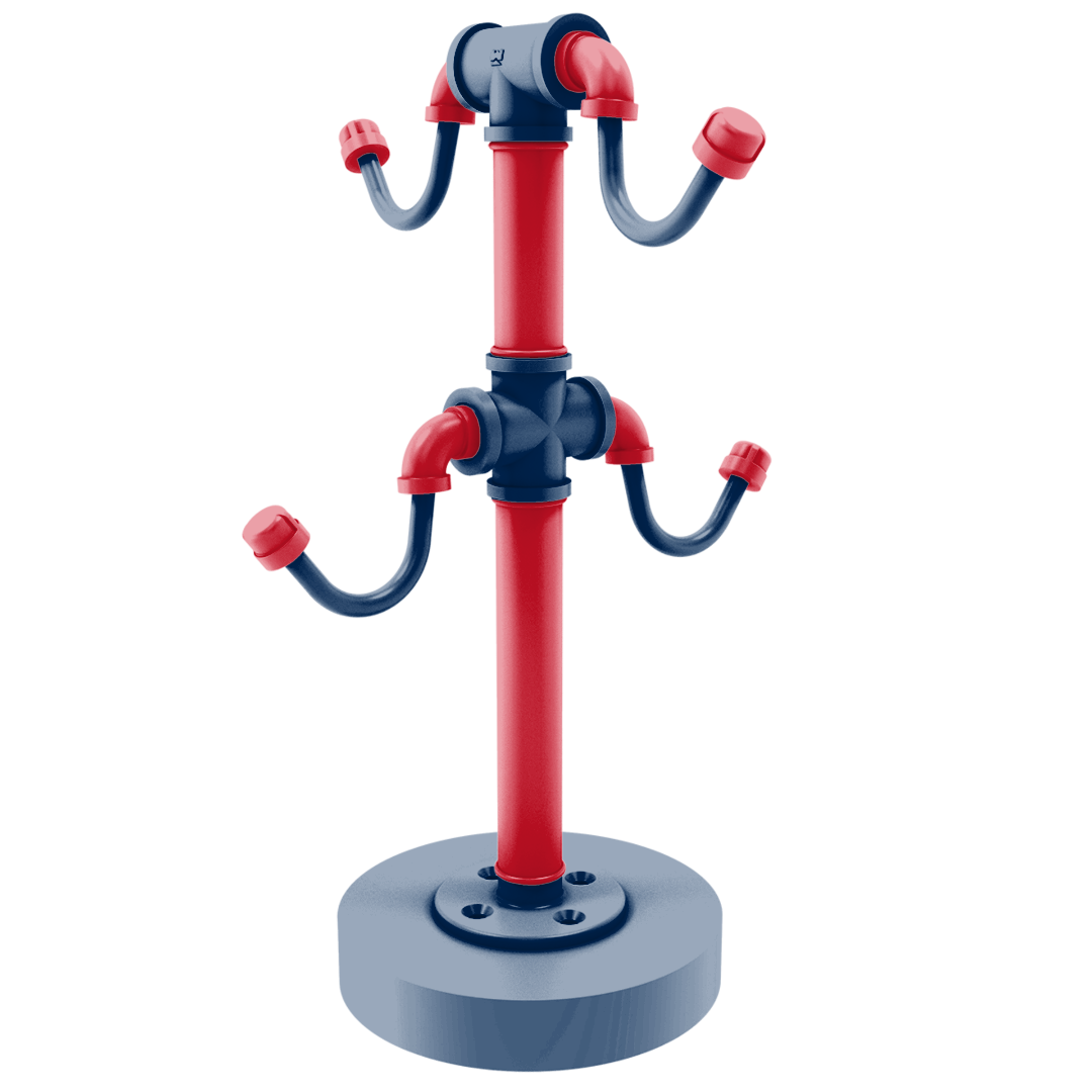 Slapshot Collection Countertop 4 Coffee Mug Holder Columbus Edition