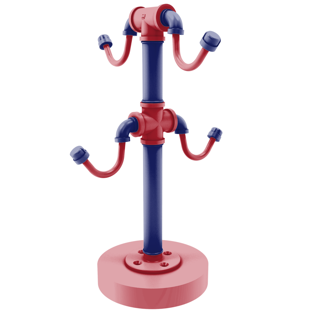 Slapshot Collection Countertop 4 Coffee Mug Holder Montreal Edition