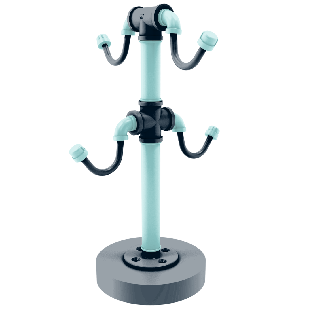 Slapshot Collection Countertop 4 Coffee Mug Holder Seattle Edition