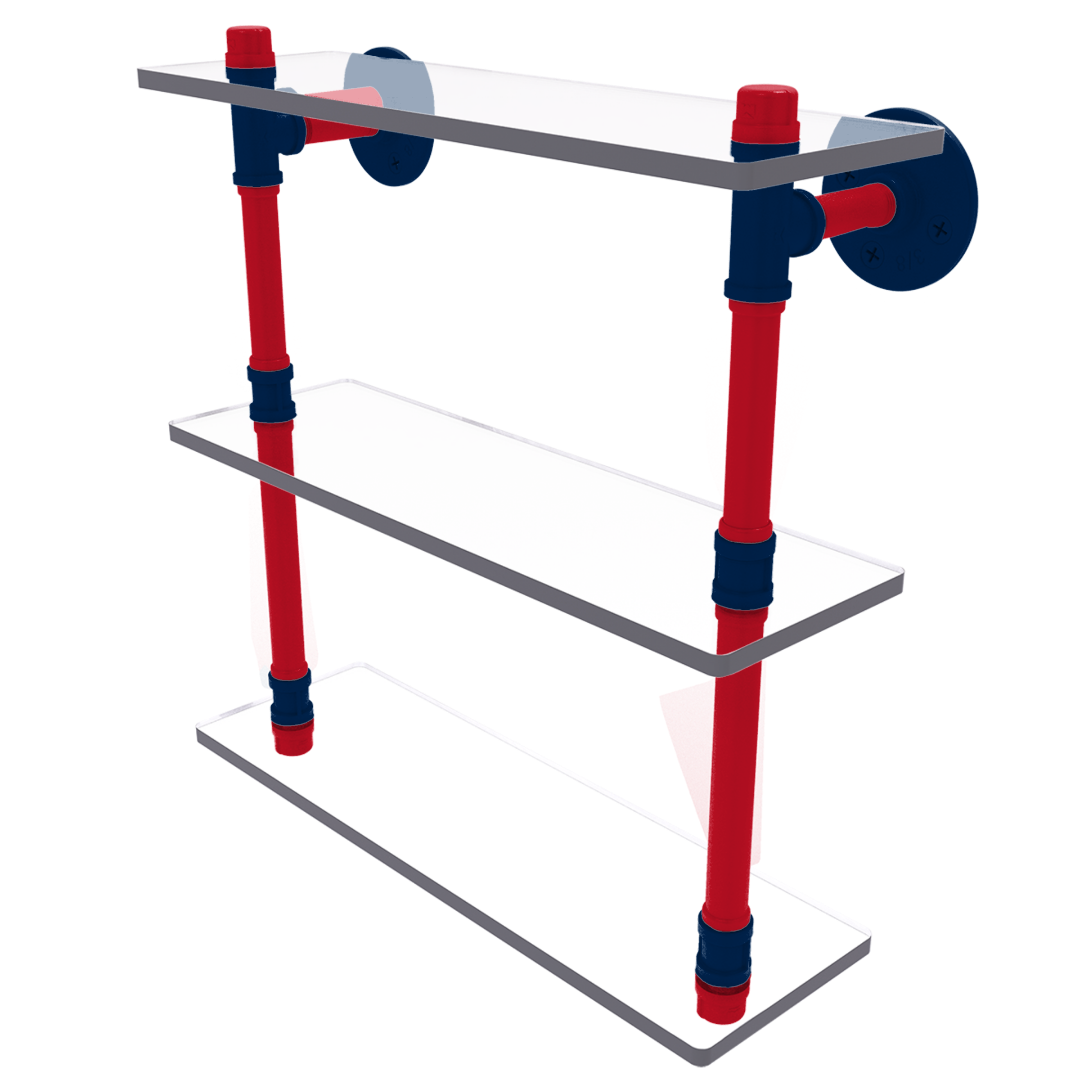 Slapshot Collection Triple Glass Shelf Columbus Edition