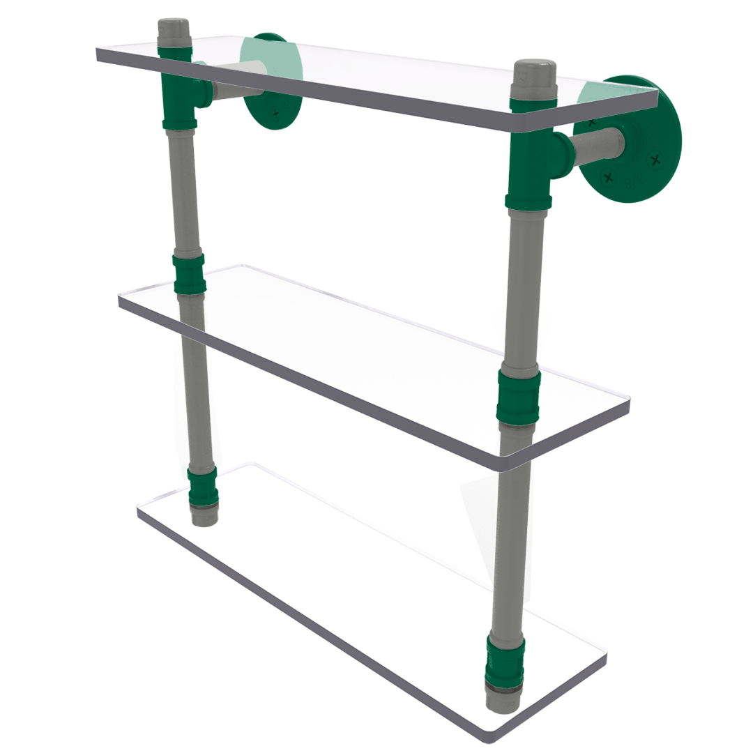 Slapshot Collection Triple Glass Shelf Dallas Edition