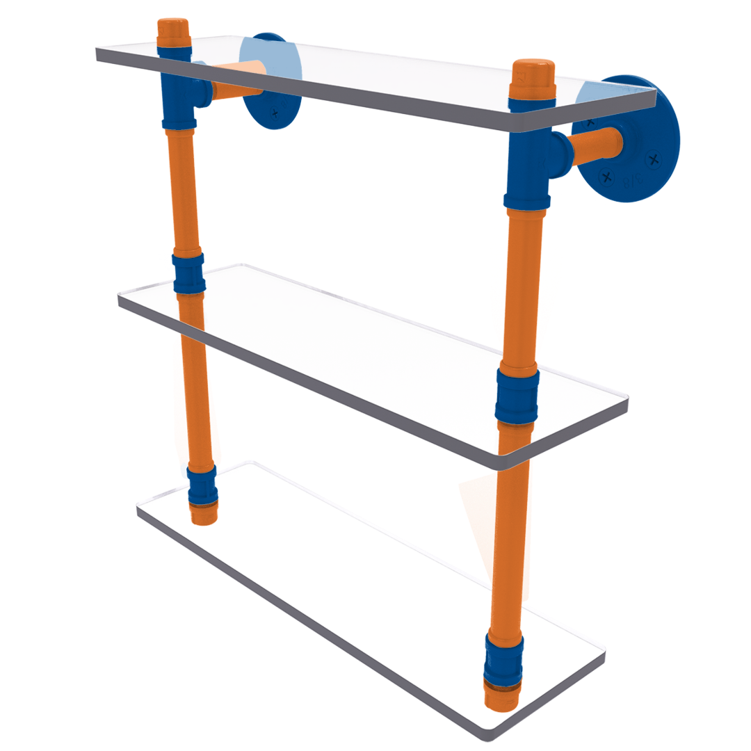 Slapshot Collection Triple Glass Shelf New York Long Island Edition