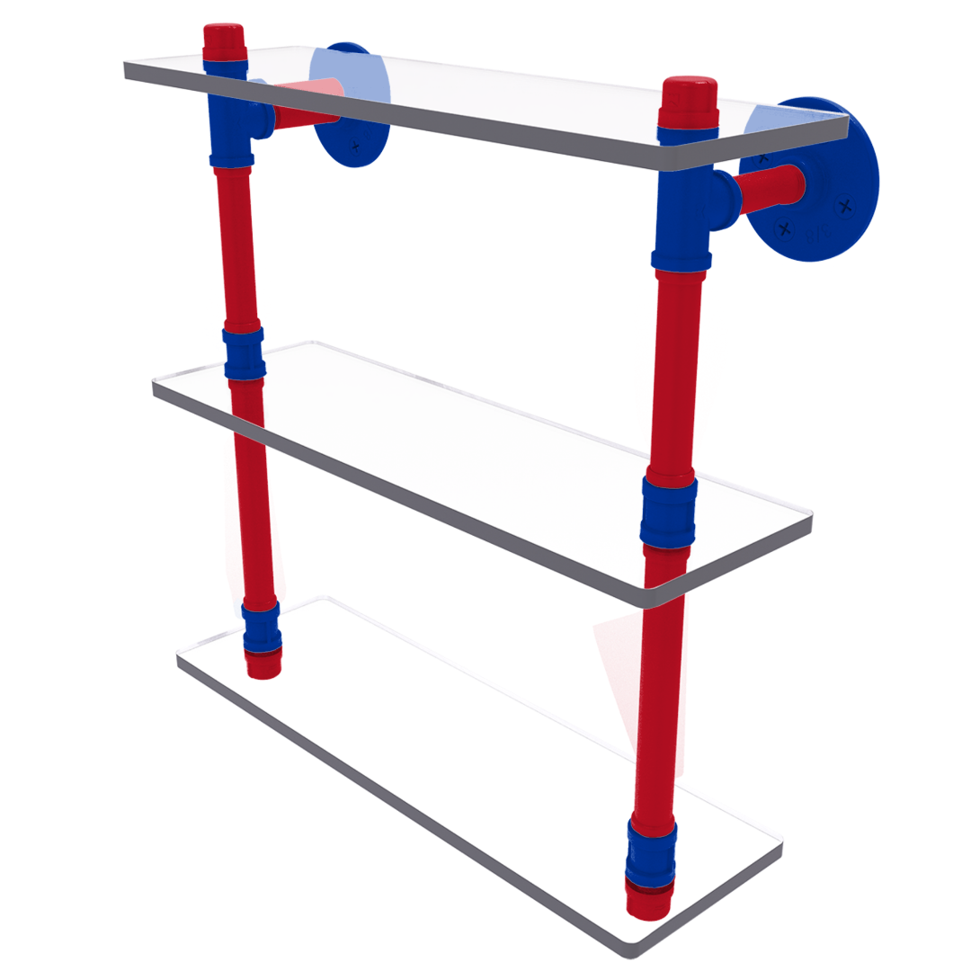 Slapshot Collection Triple Glass Shelf New York Big Apple Edition