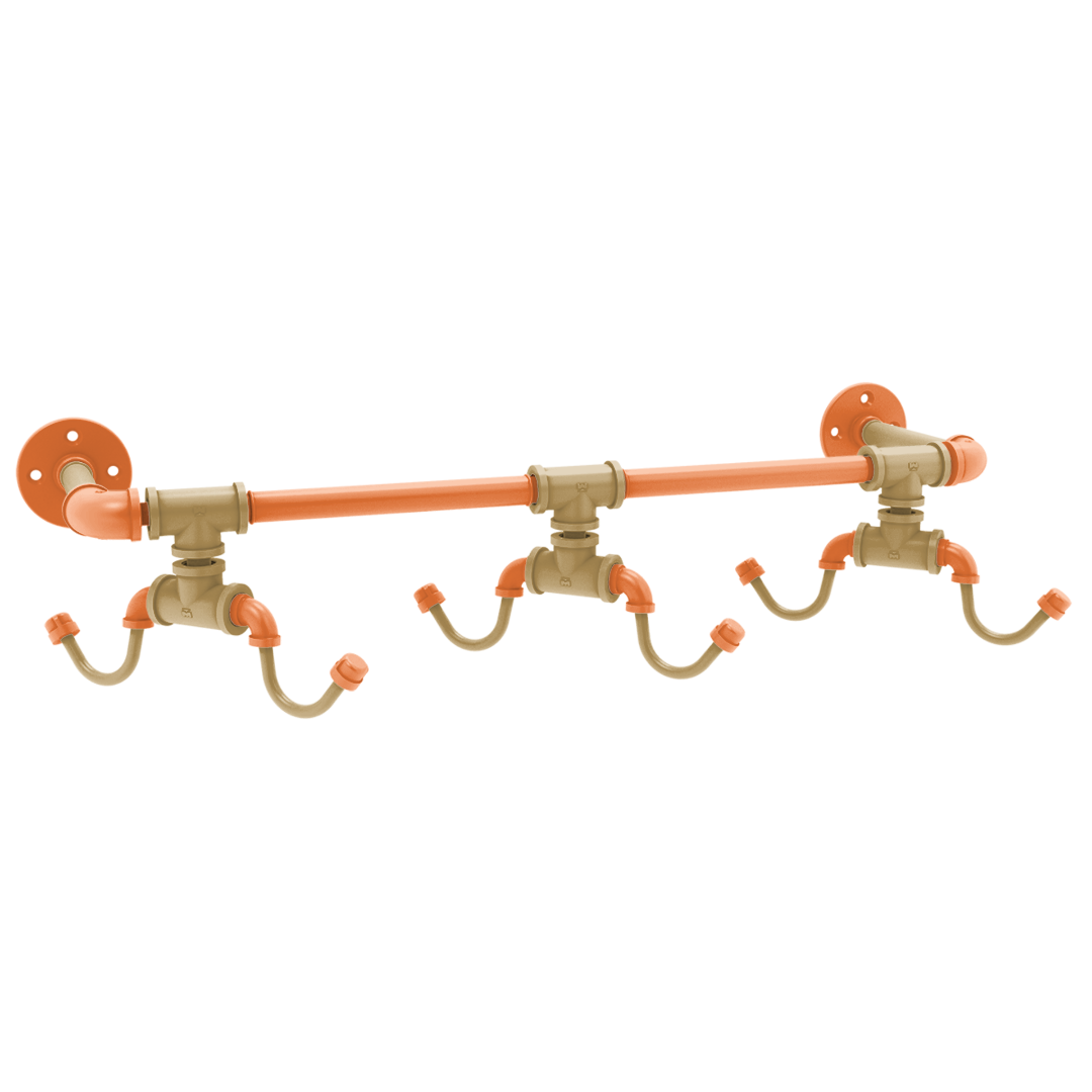 Slapshot Collection Wall Mounted 6 Coffee Mug Rack Anaheim Edition