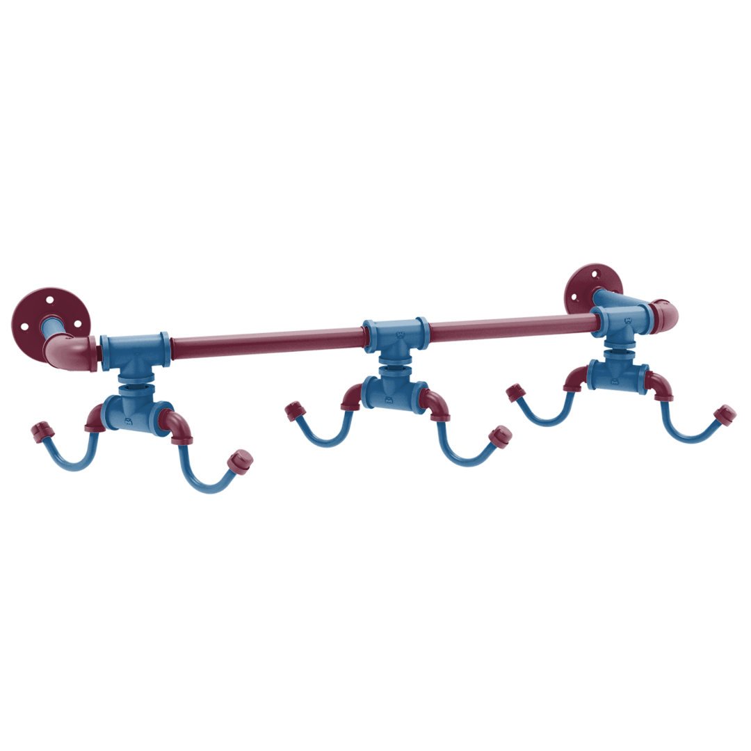 Slapshot Collection Wall Mounted 6 Coffee Mug Rack Colorado Edition