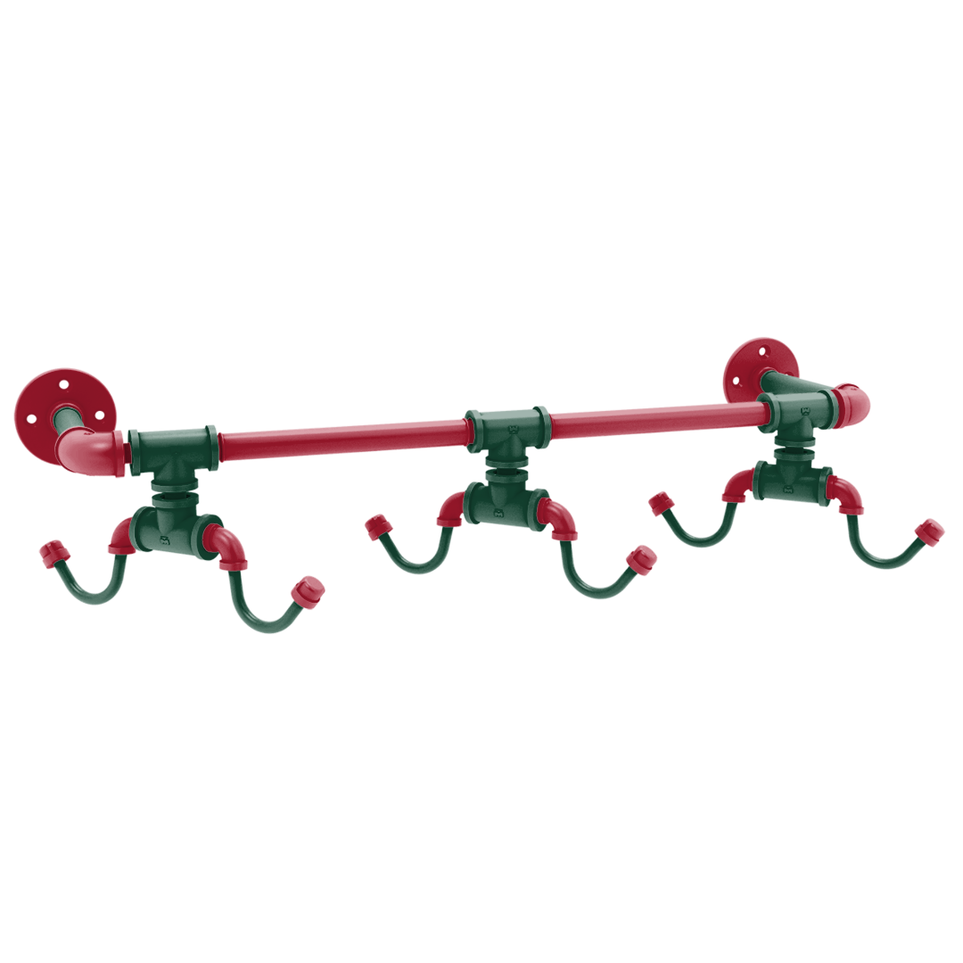 Slapshot Collection Wall Mounted 6 Coffee Mug Rack Minnesota Edition