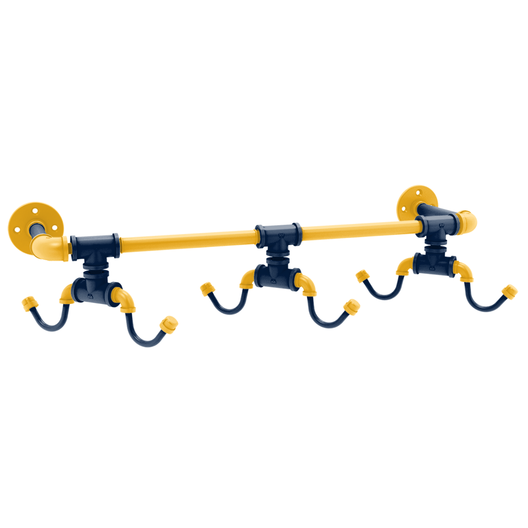 Slapshot Collection Wall Mounted 6 Coffee Mug Rack Nashville Edition