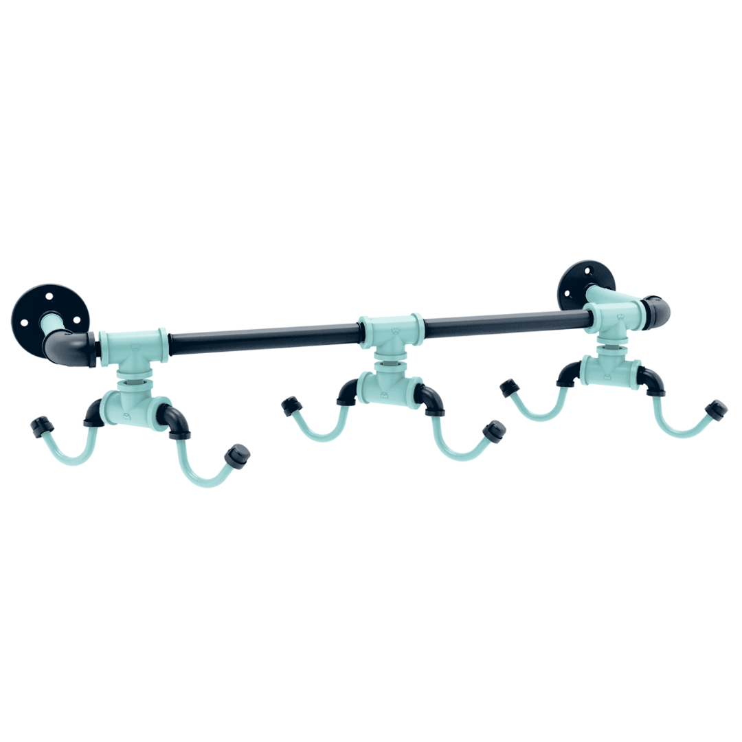 Slapshot Collection Wall Mounted 6 Coffee Mug Rack Seattle Edition