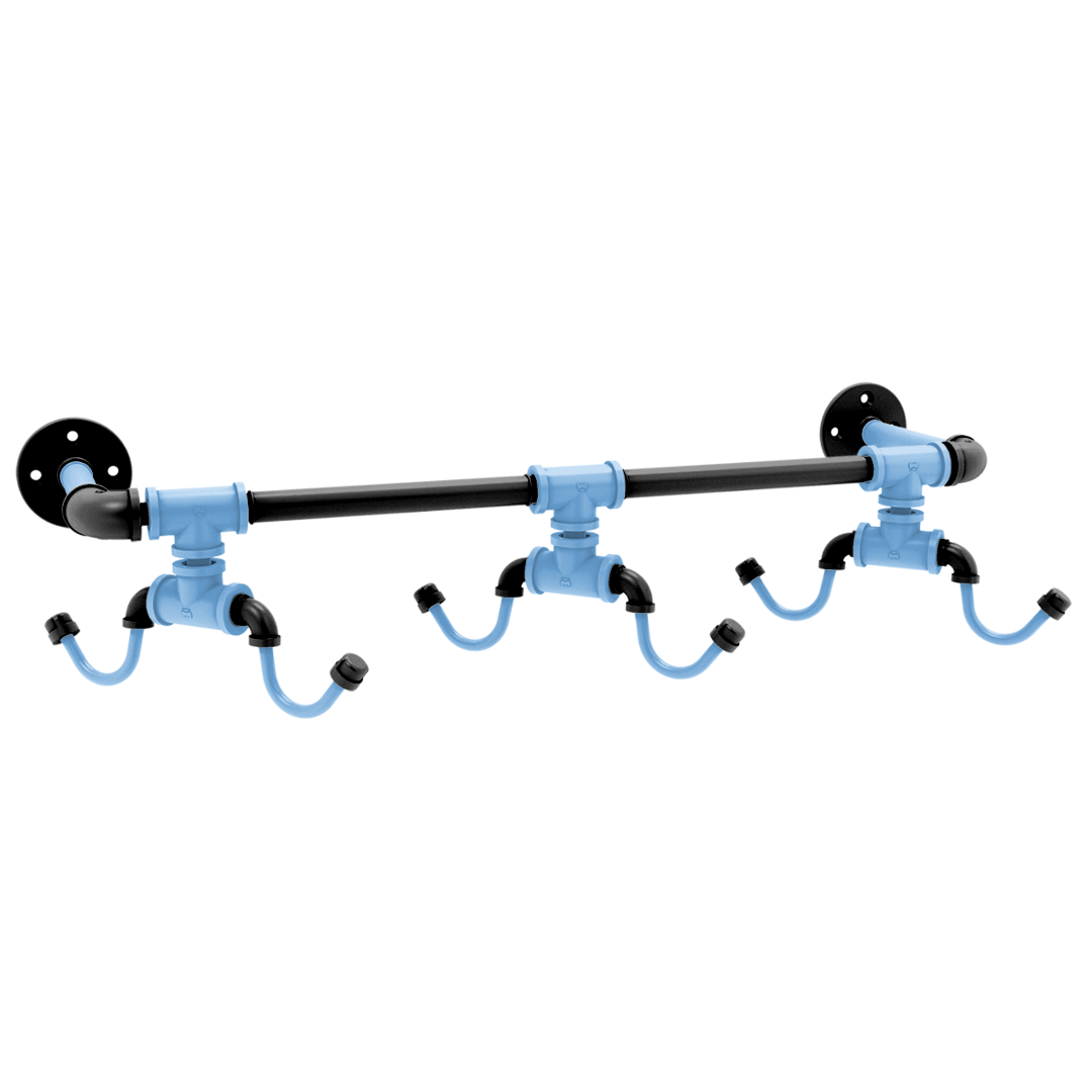 Slapshot Collection Wall Mounted 6 Coffee Mug Rack Utah Edition