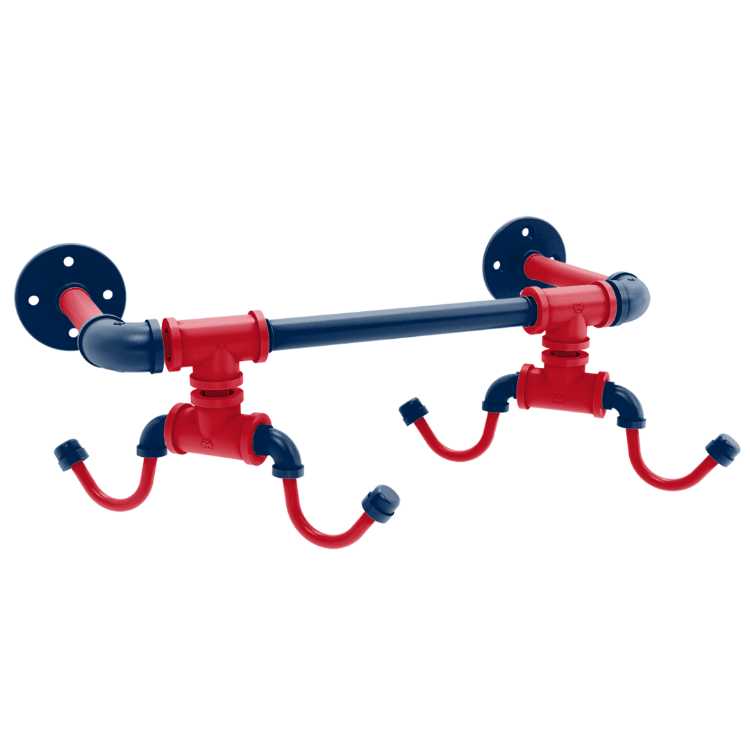 Slapshot Collection Wall Mounted 4 Coffee Mug Rack Columbus Edition