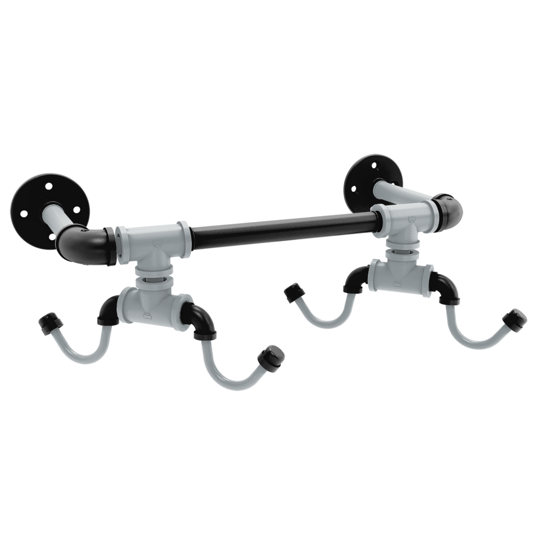 Slapshot Collection Wall Mounted 4 Coffee Mug Rack Los Angeles Edition