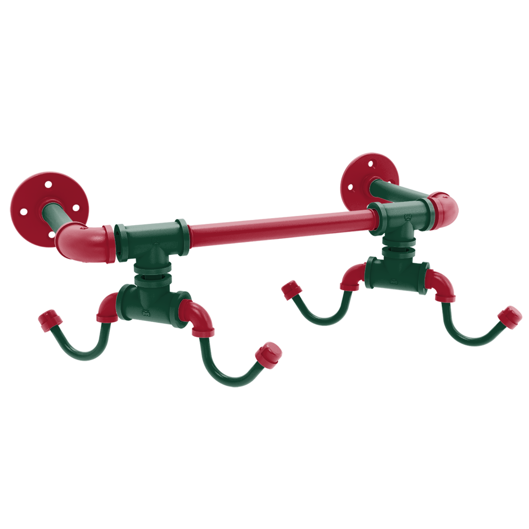 Slapshot Collection Wall Mounted 4 Coffee Mug Rack Minnesota Edition