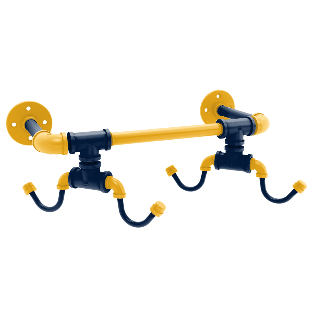 Slapshot Collection Wall Mounted 4 Coffee Mug Rack Nashville Edition