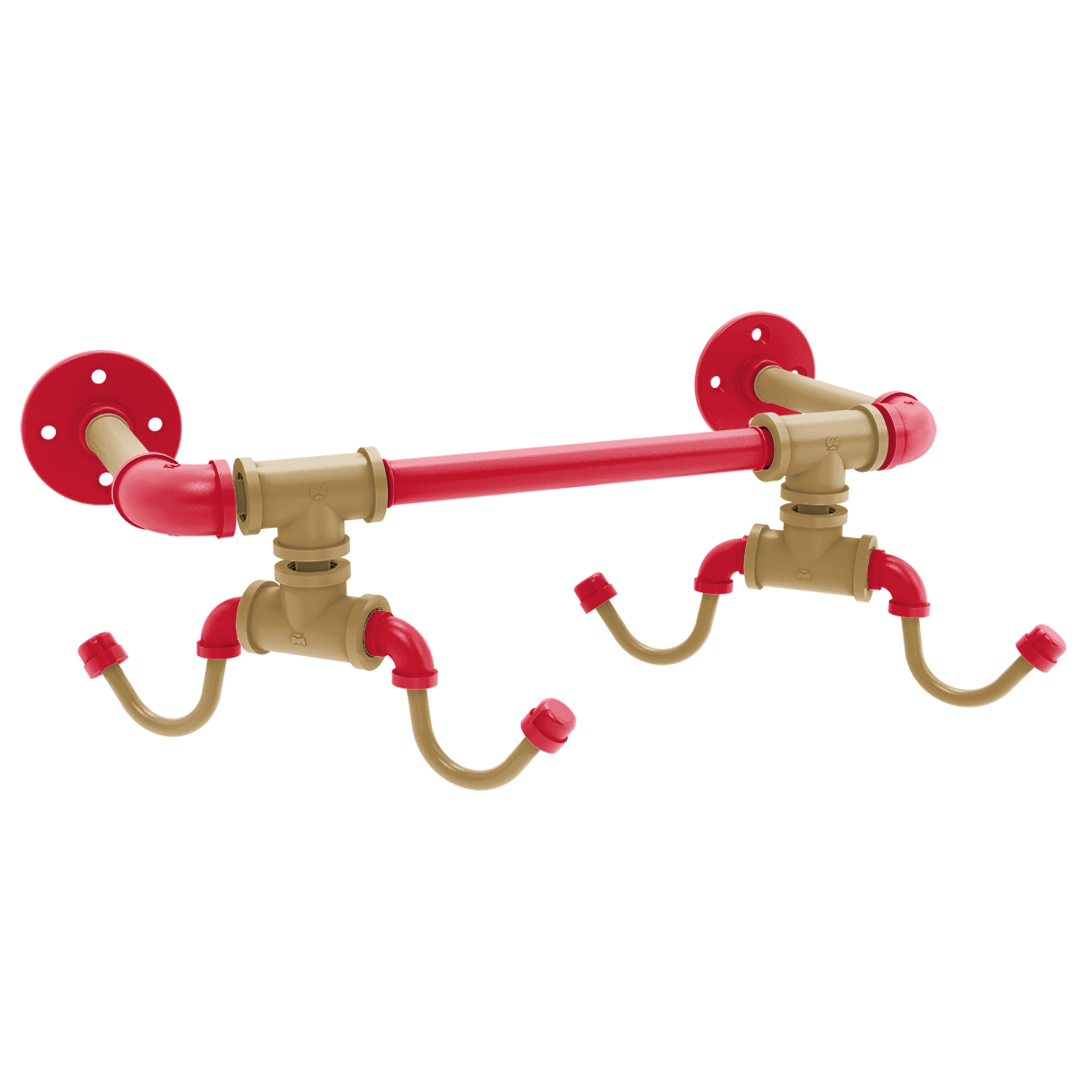 Slapshot Collection Wall Mounted 4 Coffee Mug Rack Ottawa Edition