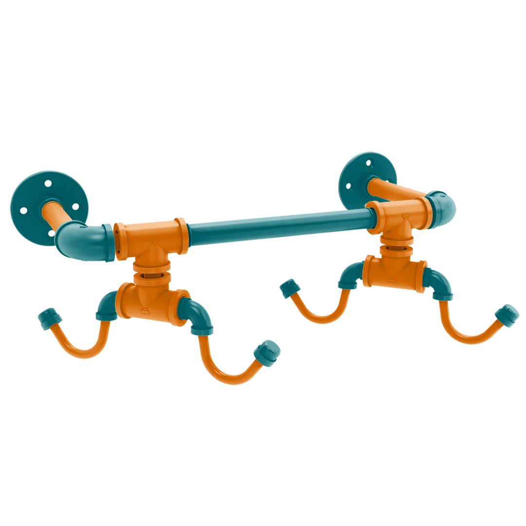 Slapshot Collection Wall Mounted 4 Coffee Mug Rack San Jose Edition