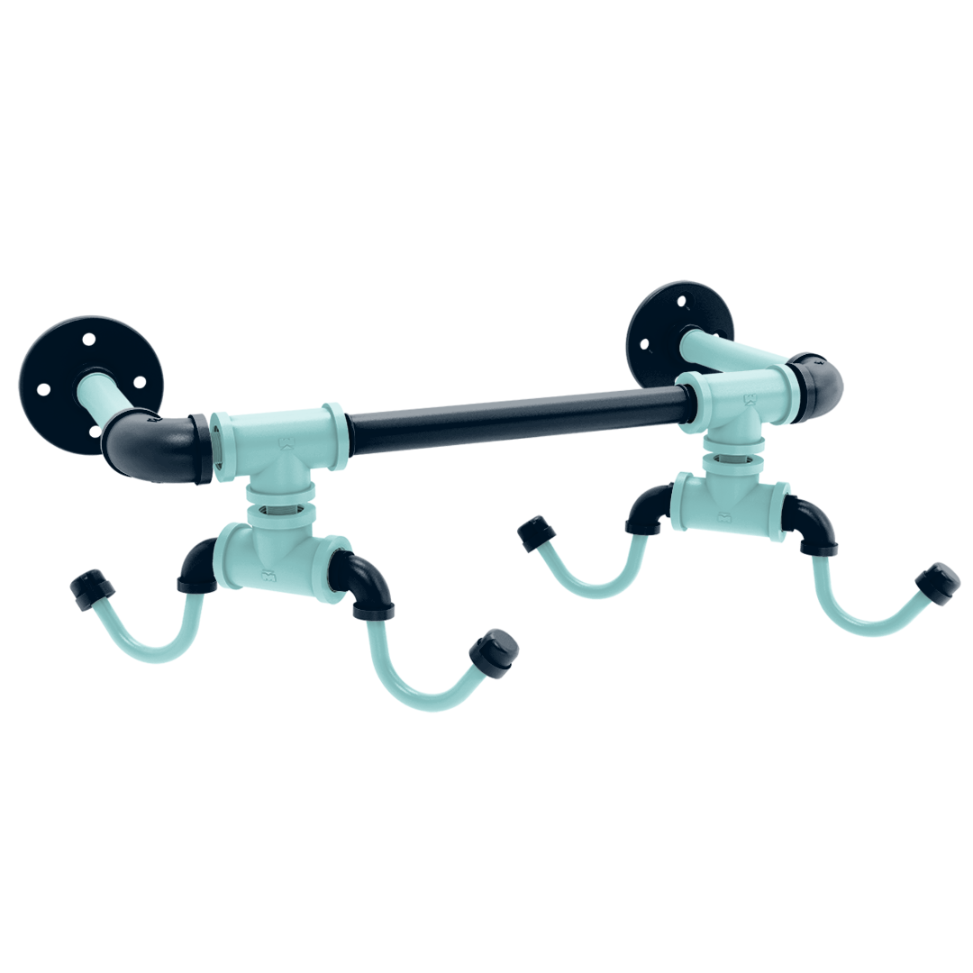 Slapshot Collection Wall Mounted 4 Coffee Mug Rack Seattle Edition