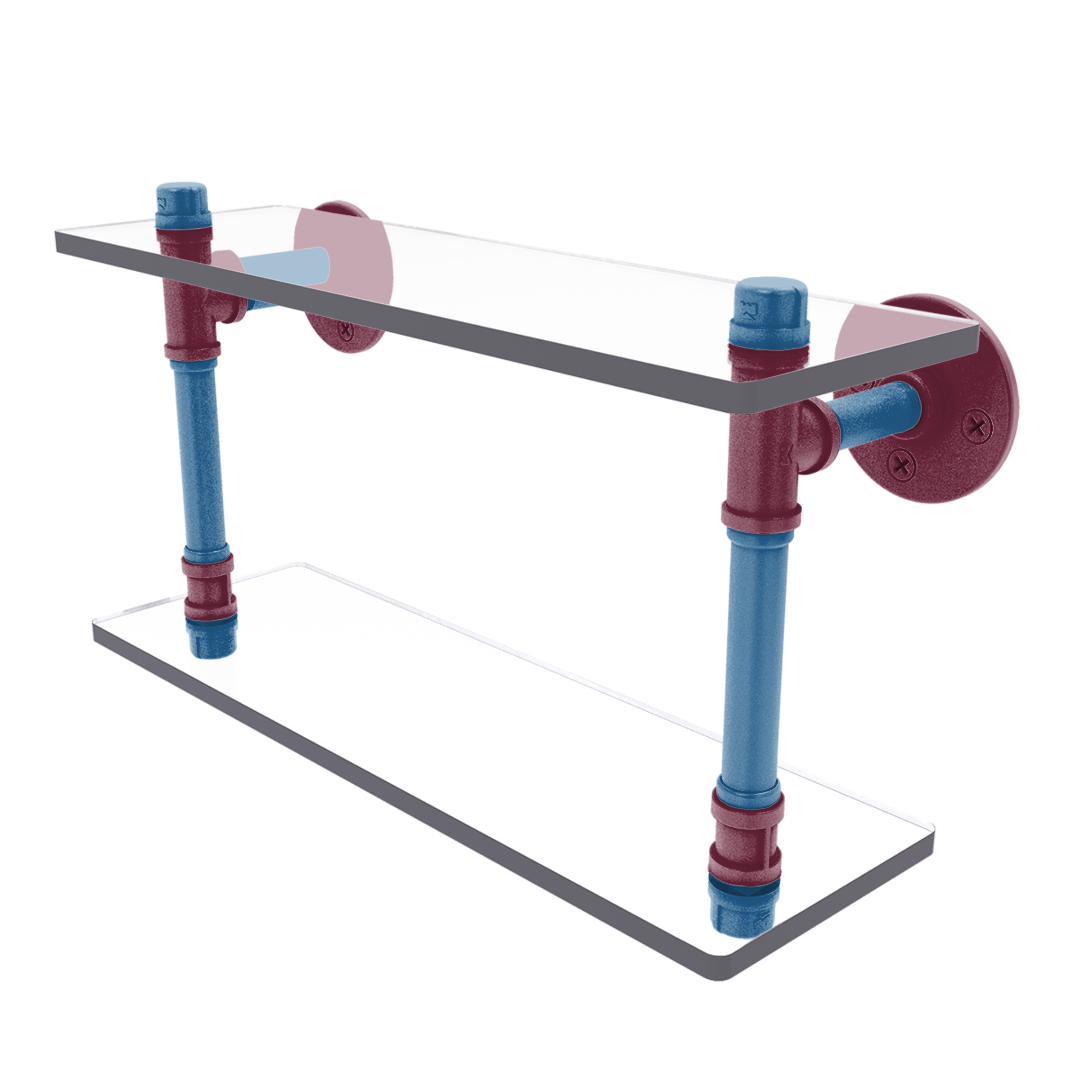 Slapshot Collection Double Glass Shelf Colorado Edition