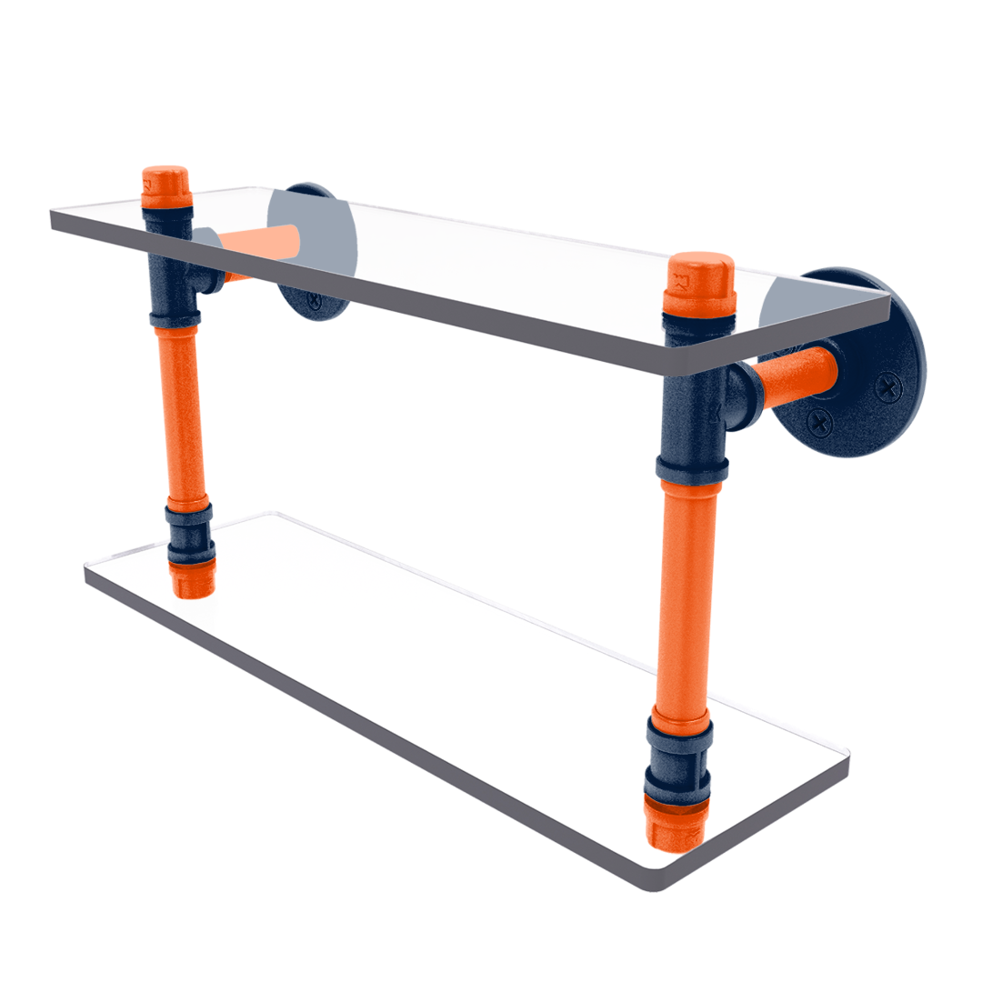 Slapshot Collection Double Glass Shelf Edmonton Edition