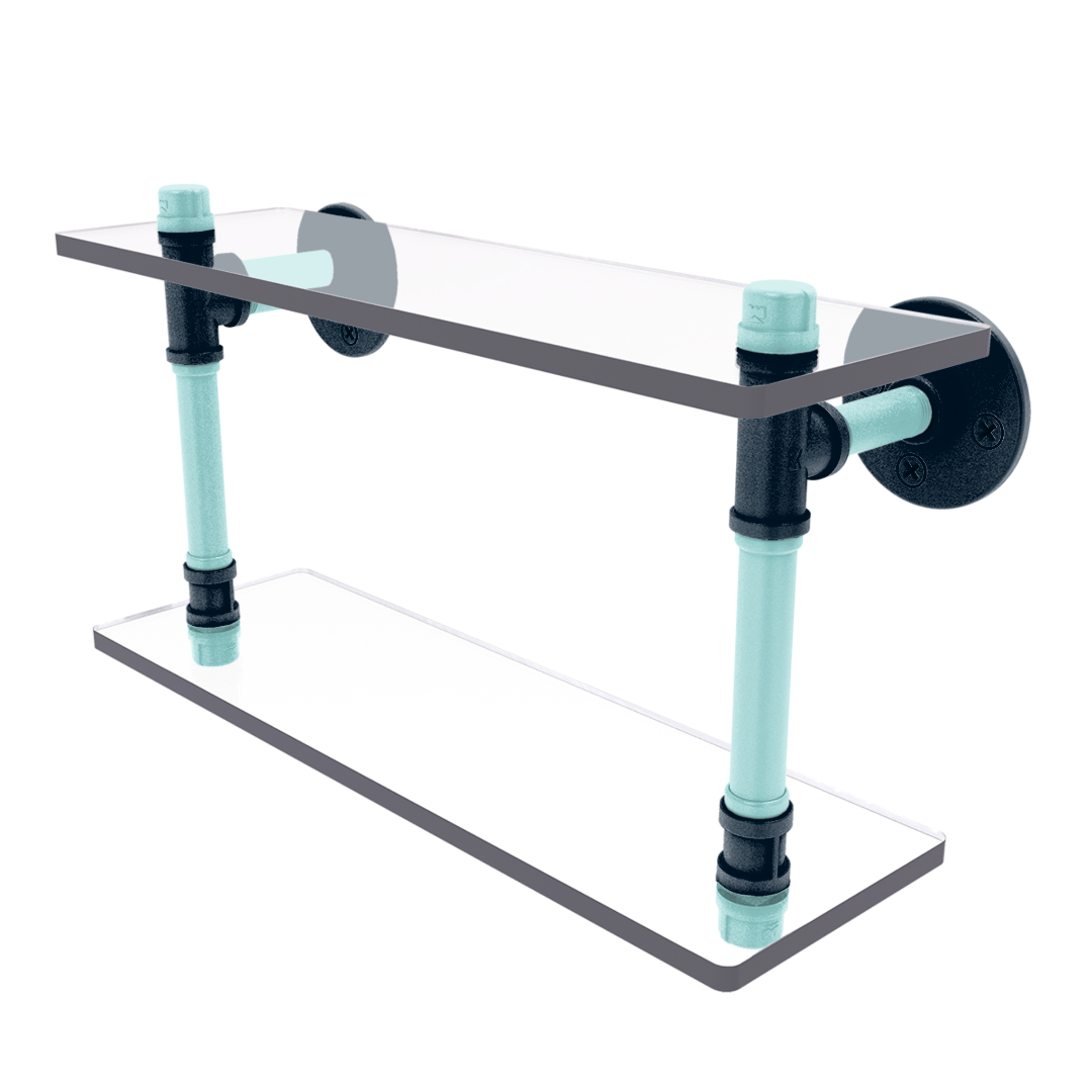 Slapshot Collection Double Glass Shelf Seattle Edition