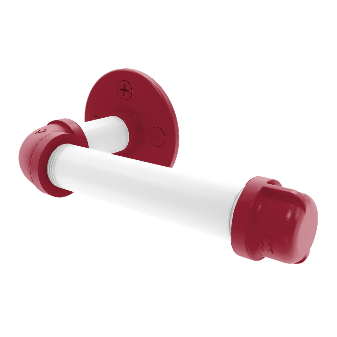 Collection European Style Toilet Tissue Holder Fayetteville Red and White Edition P-100-ETP