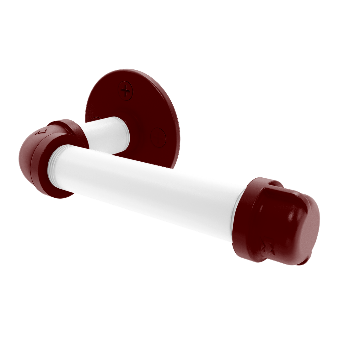 Collection European Style Toilet Tissue Holder College Station Maroon and White Edition P-100-ETP