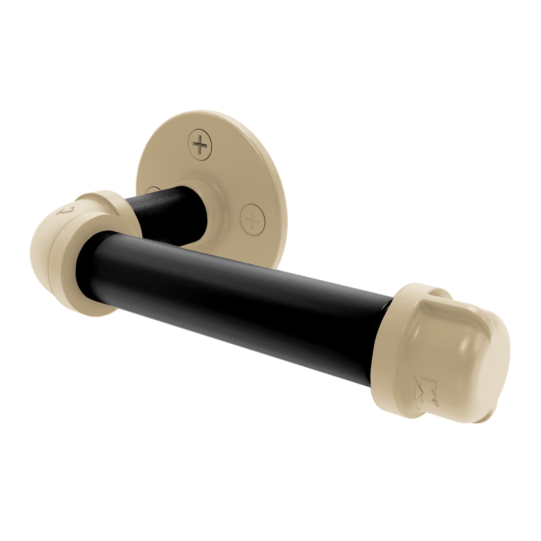 Collection European Style Toilet Tissue Holder West Lafayette Black and Gold Edition P-100-ETP