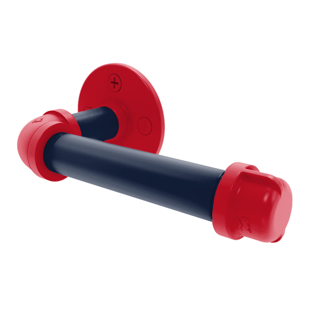 Collection European Style Toilet Tissue Holder Oxford Red and Navy Edition P-100-ETP