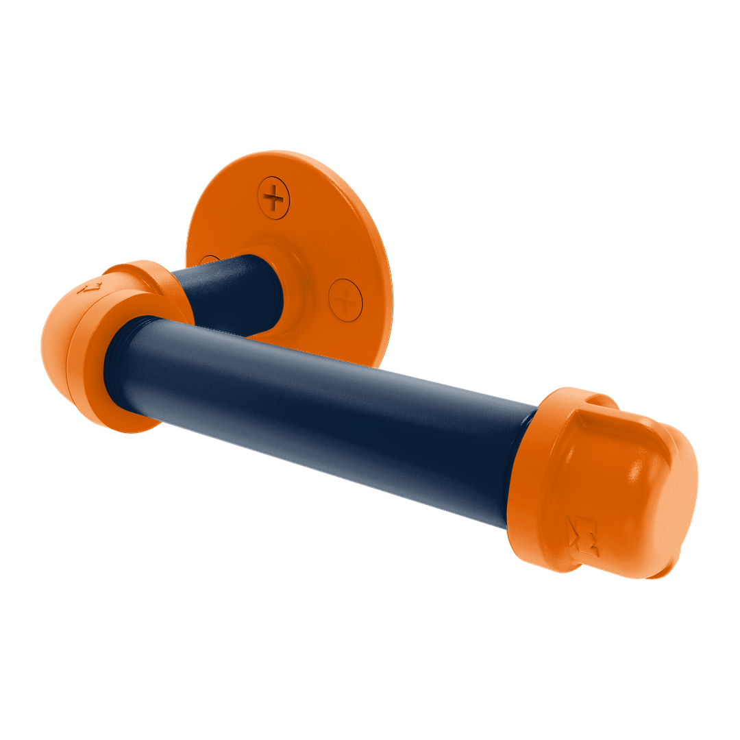 Collection European Style Toilet Tissue Holder Upstate New York Orange and Navy Edition P-100-ETP