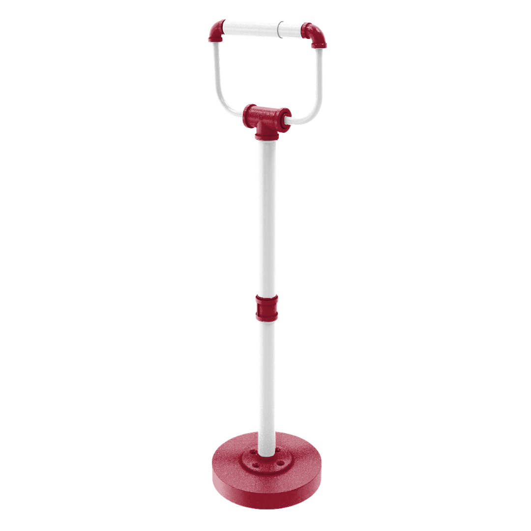 Collegiate Collection Freestanding Toilet Tissue Stand Tidewater Red and White Edition