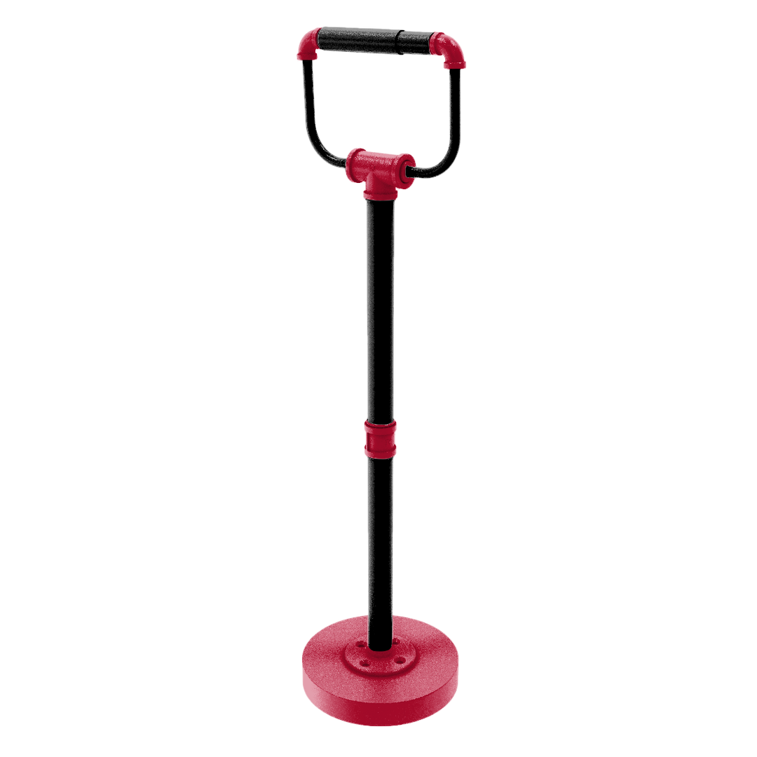 Collegiate Collection Freestanding Toilet Tissue Stand Athens Red and Black Edition