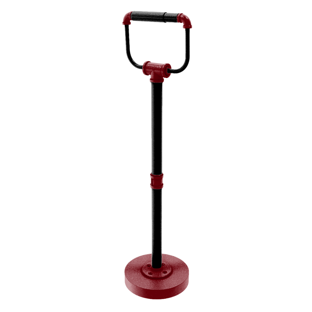 Collegiate Collection Freestanding Toilet Tissue Stand Columbia Garnet and Black Edition