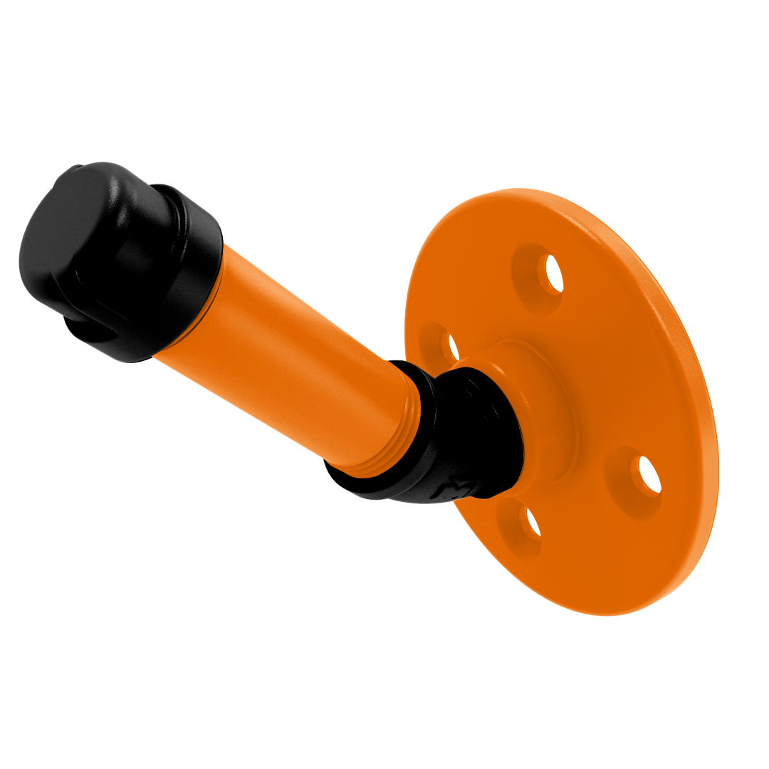 Collegiate Collection Single Robe Hook Stillwater Orange and Black Edition