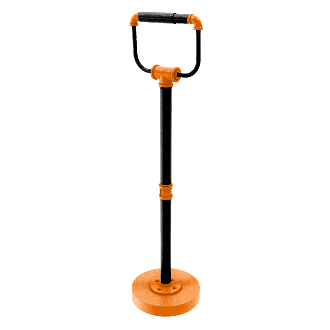 Collegiate Collection Freestanding Toilet Tissue Stand Stillwater Orange and Black Edition
