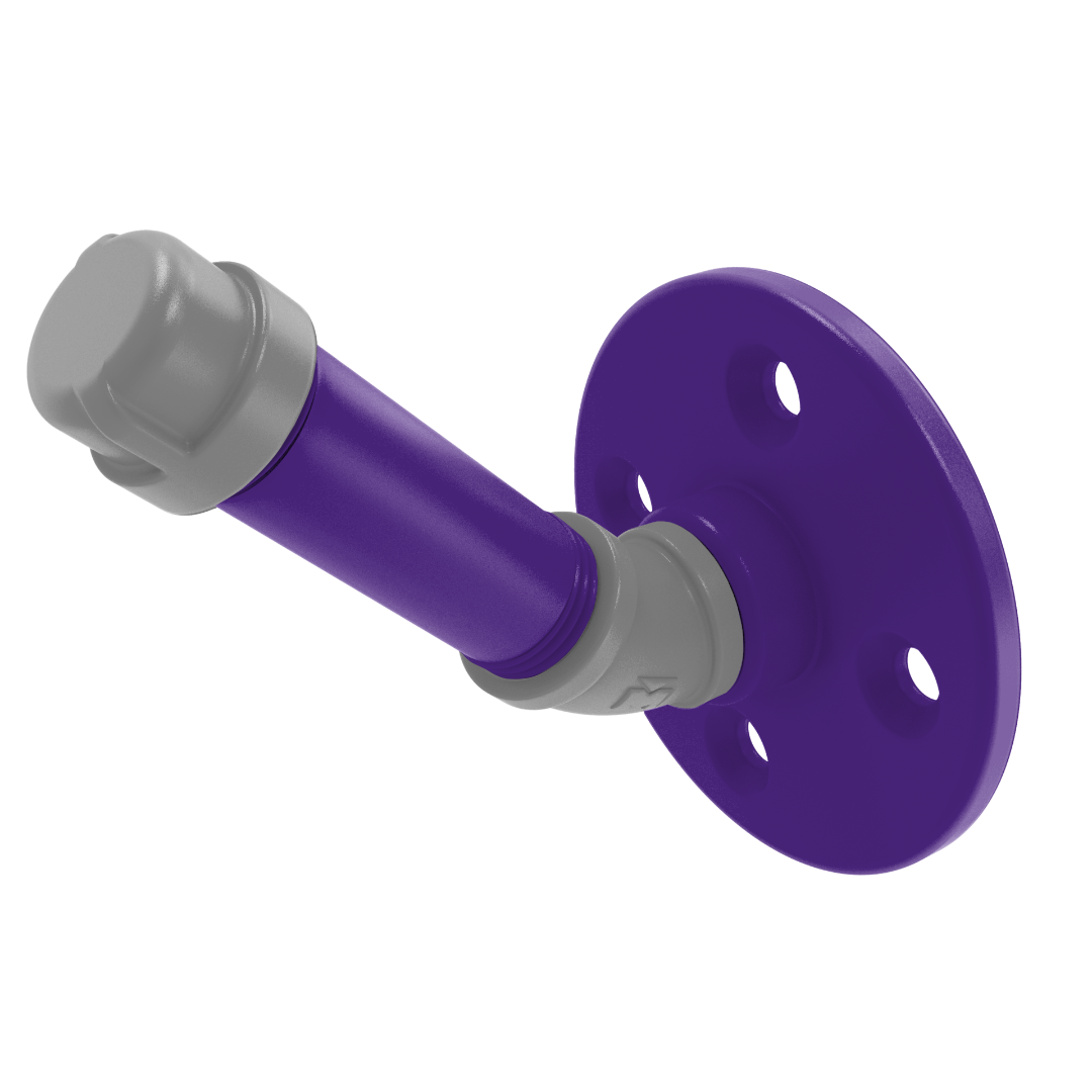 Collegiate Collection Single Robe Hook Flint Hills Purple and Silver Edition