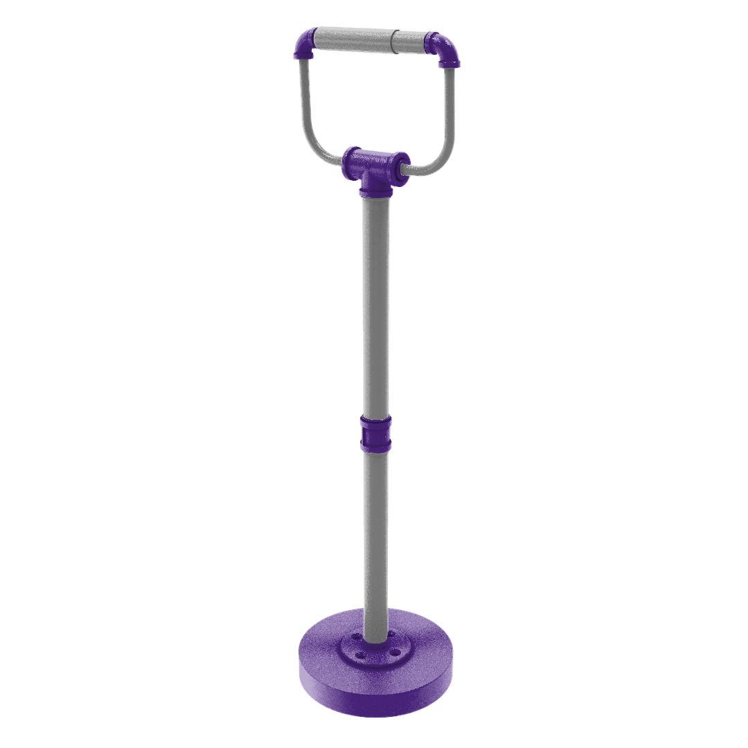 Collegiate Collection Freestanding Toilet Tissue Stand Flint Hills Purple and Silver Edition
