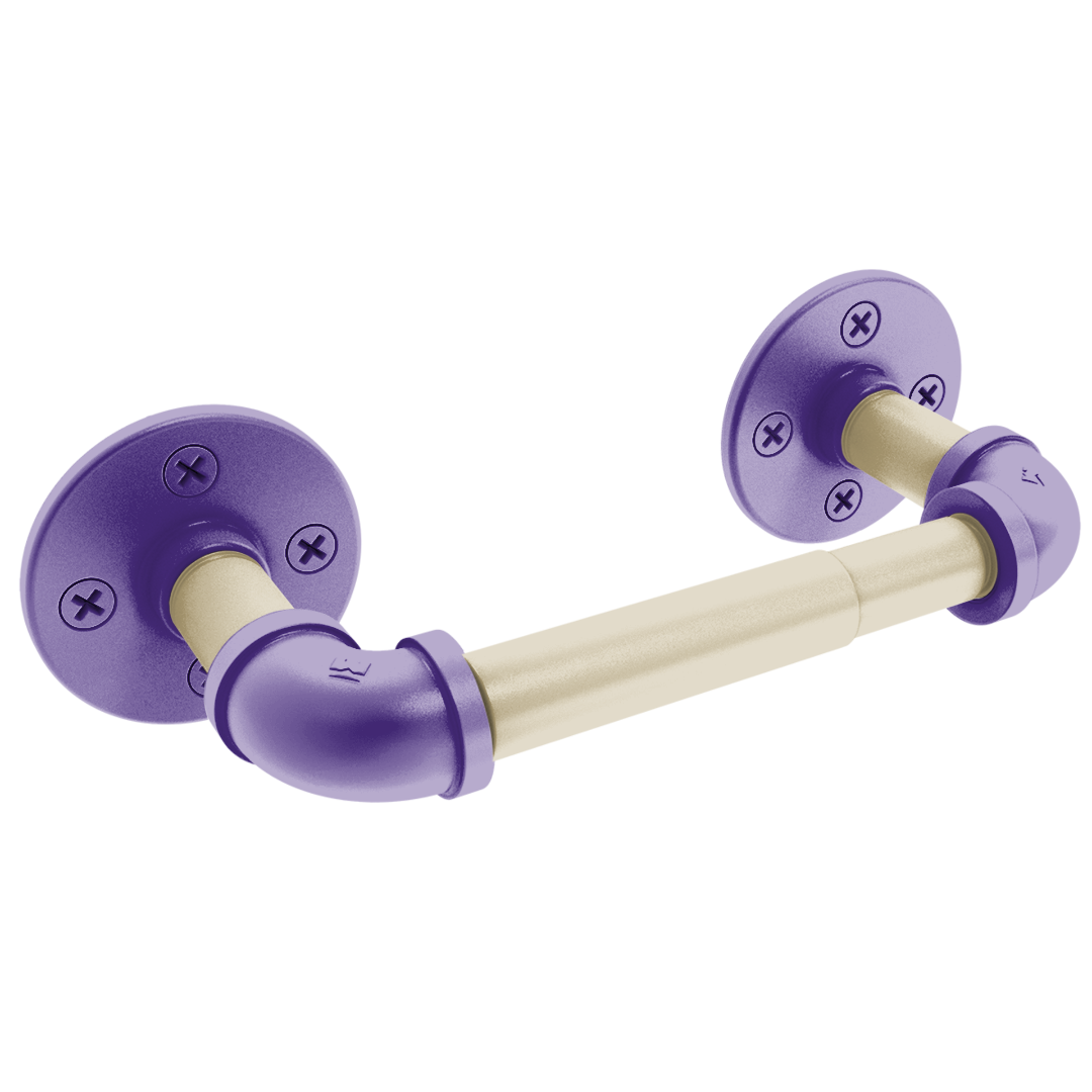 Collegiate Collection 2 Post Toilet Paper Holder Seattle Purple and Gold Edition
