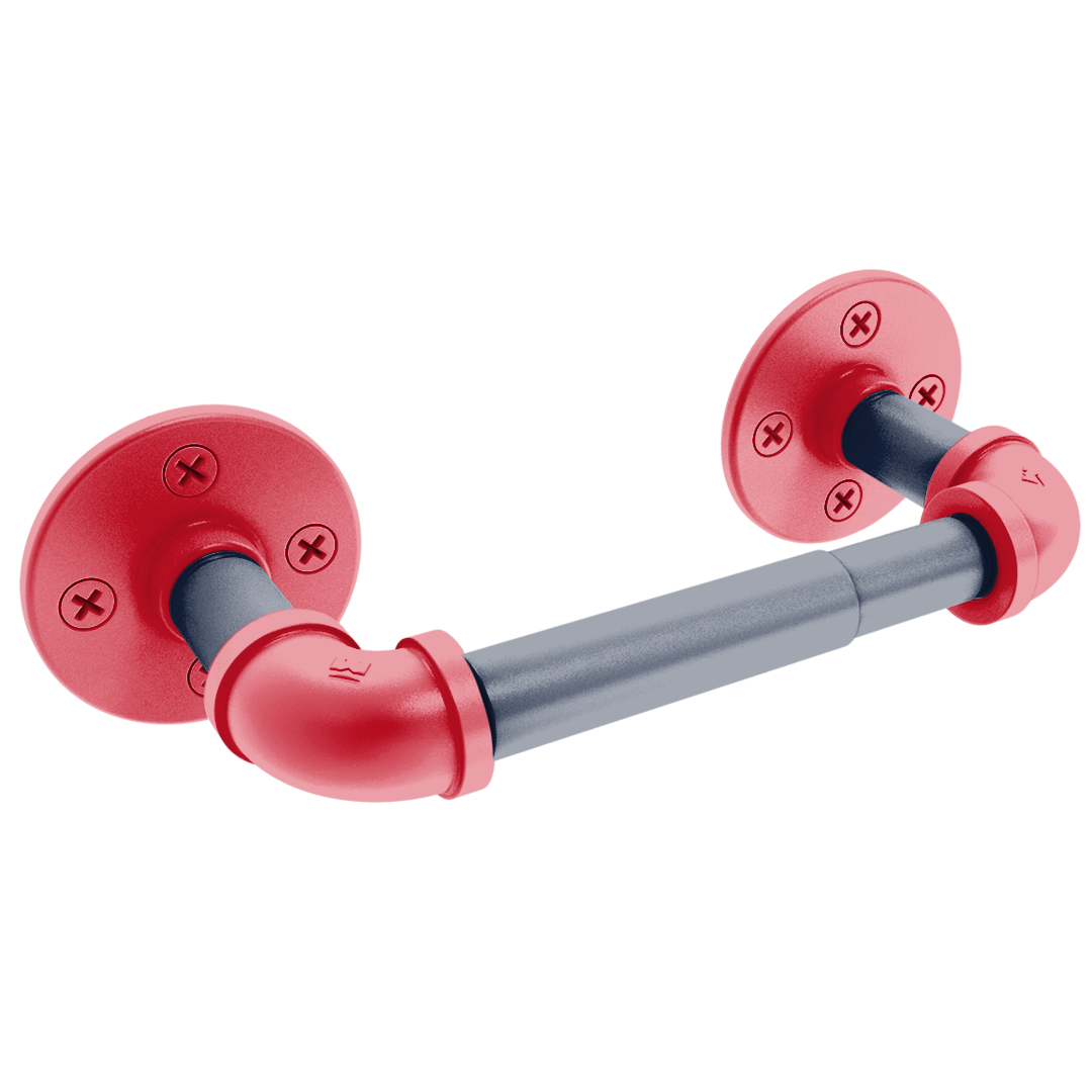 Collegiate Collection 2 Post Toilet Paper Holder Oxford Red and Navy Edition