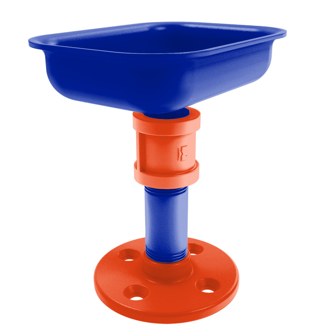 Collegiate Collection Vanity Top Soap Dish Swamp Blue and Orange Edition